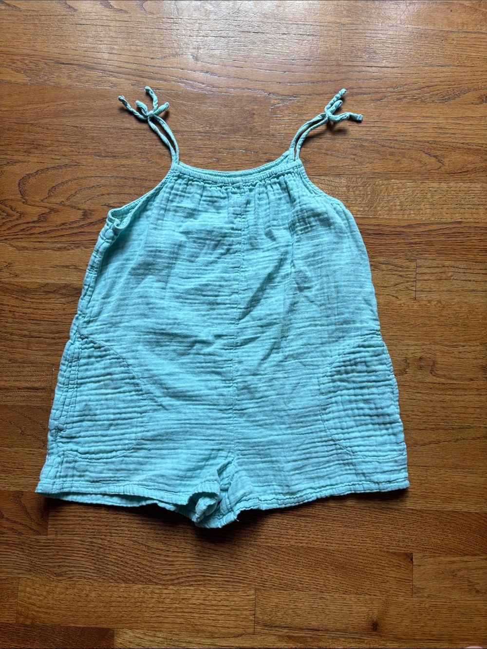 Kids Blue-Green Cotton Romper - Brand: old Navy